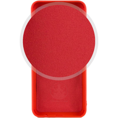 Накладка (з мікрофіброю) Silicone Cover Lakshmi Full Camera (A) для Samsung A24 4G- червоний