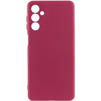 Накладка (з мікрофіброю) Silicone Cover Lakshmi Full Camera (A) для Samsung A35- марсала