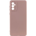 Накладка (з мікрофіброю) Silicone Cover Lakshmi Full Camera (A) для Samsung A35- рожевий пісок