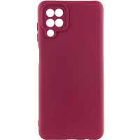 Накладка (з мікрофіброю) Silicone Cover Lakshmi Full Camera (A) для Samsung M33 5G- марсала