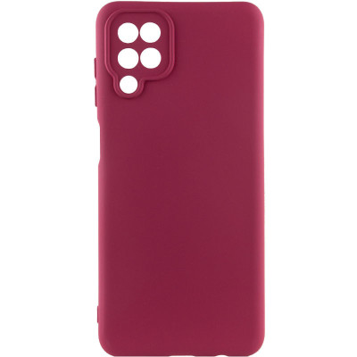 Накладка (з мікрофіброю) Silicone Cover Lakshmi Full Camera (A) для Samsung M33 5G- марсала