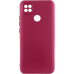 Накладка (з мікрофіброю) Silicone Cover Lakshmi Full Camera (A) для Xiaomi Redmi 9C / 10A- марсала