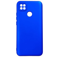 Накладка (з мікрофіброю) Silicone Cover Lakshmi Full Camera (A) для Xiaomi Redmi 9C / 10A- ультра-синій