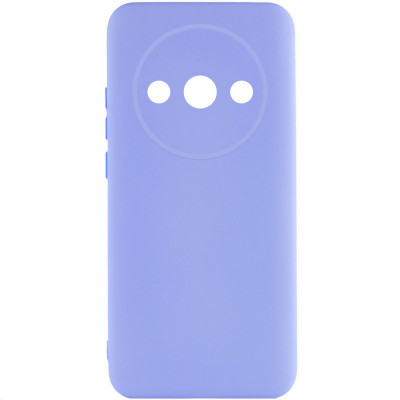 Накладка (з мікрофіброю) Silicone Cover Lakshmi Full Camera (A) для Xiaomi Redmi A3- бузковий