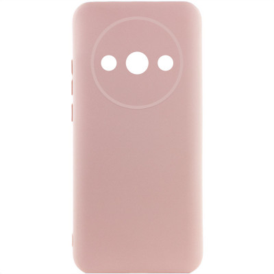 Накладка (з мікрофіброю) Silicone Cover Lakshmi Full Camera (A) для Xiaomi Redmi A3- рожевий пісок