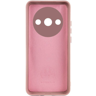 Накладка (з мікрофіброю) Silicone Cover Lakshmi Full Camera (A) для Xiaomi Redmi A3- рожевий пісок
