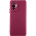 Накладка (з мікрофіброю) Silicone Cover Lakshmi Full Camera (A) для Xiaomi Redmi Note 10 Pro / Note 10 Pro Max- марсала