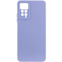 Накладка (з мікрофіброю) Silicone Cover Lakshmi Full Camera (A) для Xiaomi Redmi Note 11 Pro 4G / 5G / Redmi Note 12 Pro 4G / Note 11E Pro- бузковий