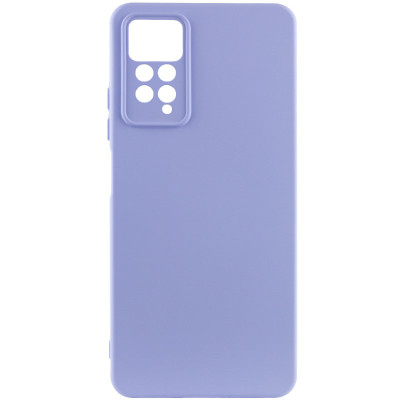 Накладка (з мікрофіброю) Silicone Cover Lakshmi Full Camera (A) для Xiaomi Redmi Note 11 Pro 4G / 5G / Redmi Note 12 Pro 4G / Note 11E Pro- бузковий