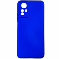 Накладка (з мікрофіброю) Silicone Cover Lakshmi Full Camera (A) для Xiaomi Redmi Note 12s- ультра-синій