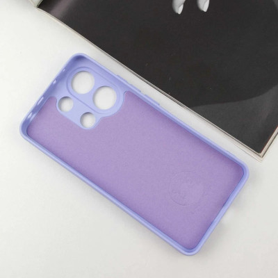 Накладка (з мікрофіброю) Silicone Cover Lakshmi Full Camera (A) для Xiaomi Redmi Note 13 4G- бузковий