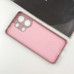 Накладка (з мікрофіброю) Silicone Cover Lakshmi Full Camera (A) для Xiaomi Redmi Note 13 4G- рожевий пісок