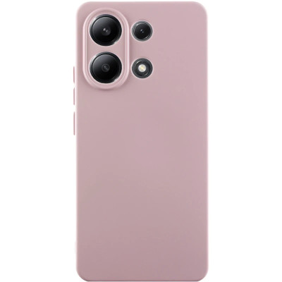 Накладка (з мікрофіброю) Silicone Cover Lakshmi Full Camera (A) для Xiaomi Redmi Note 13 4G- рожевий пісок