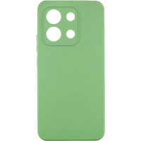 Накладка (з мікрофіброю) Silicone Cover Lakshmi Full Camera (A) для Xiaomi Redmi Note 13 Pro 4G / Poco M6 Pro 4G / Redmi Note 14s- фісташковий