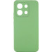 Накладка (з мікрофіброю) Silicone Cover Lakshmi Full Camera (A) для Xiaomi Redmi Note 13 Pro 4G / Poco M6 Pro 4G / Redmi Note 14s- фісташковий