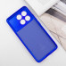 Накладка (з мікрофіброю) Silicone Cover Lakshmi Full Camera (A) для Xiaomi Redmi Note 13 Pro 5G / Poco X6- ультра-синій