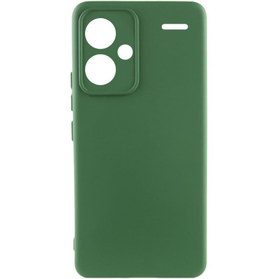 Накладка (з мікрофіброю) Silicone Cover Lakshmi Full Camera (A) для Xiaomi Redmi Note 13 Pro Plus- зелений