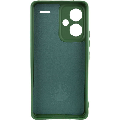 Накладка (з мікрофіброю) Silicone Cover Lakshmi Full Camera (A) для Xiaomi Redmi Note 13 Pro Plus- зелений