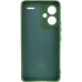 Накладка (з мікрофіброю) Silicone Cover Lakshmi Full Camera (A) для Xiaomi Redmi Note 13 Pro Plus- зелений