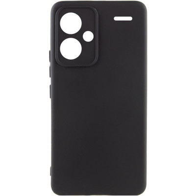 Накладка (з мікрофіброю) Silicone Cover Lakshmi Full Camera (A) для Xiaomi Redmi Note 13 Pro Plus- чорний