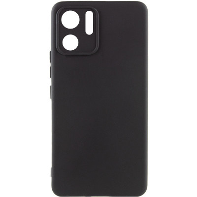 Накладка (з мікрофіброю) Silicone Cover Lakshmi Full Camera (AAA) для Motorola Edge 40- чорний