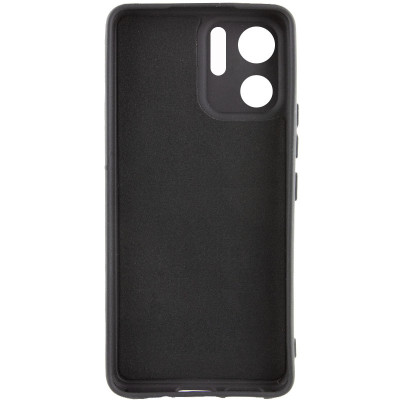 Накладка (з мікрофіброю) Silicone Cover Lakshmi Full Camera (AAA) для Motorola Edge 40- чорний