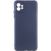 Накладка (з мікрофіброю) Silicone Cover Lakshmi Full Camera для Motorola Moto G32- темно-синій