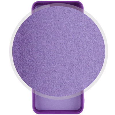 Накладка (з мікрофіброю) Silicone Cover Lakshmi Full Camera для Motorola Moto G32- фіолетовий