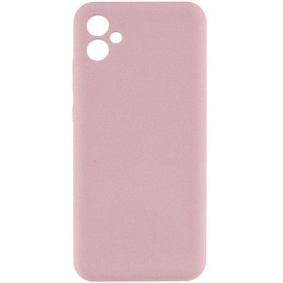 Накладка (з мікрофіброю) Silicone Cover Lakshmi Full Camera для Samsung A06- рожевий пісок