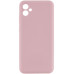 Накладка (з мікрофіброю) Silicone Cover Lakshmi Full Camera для Samsung A06- рожевий пісок