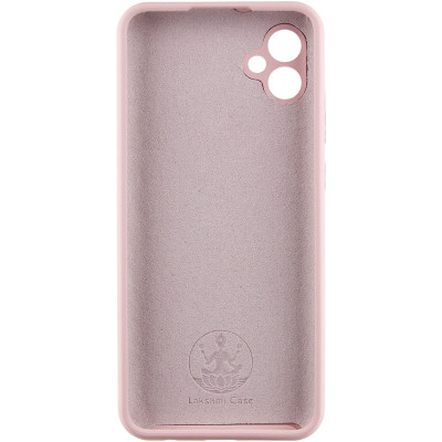 Накладка (з мікрофіброю) Silicone Cover Lakshmi Full Camera для Samsung A06- рожевий пісок