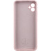 Накладка (з мікрофіброю) Silicone Cover Lakshmi Full Camera для Samsung A06- рожевий пісок