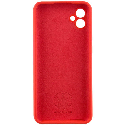 Накладка (з мікрофіброю) Silicone Cover Lakshmi Full Camera для Samsung A06- червоний