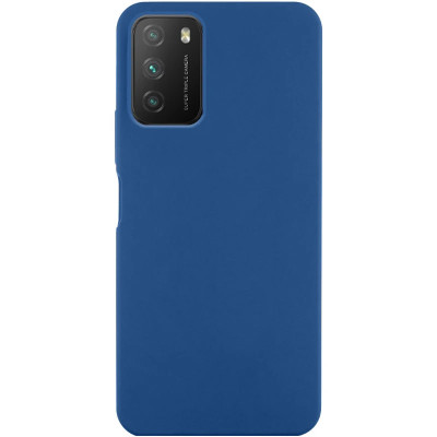 Накладка (з мікрофіброю) Silicone Cover Lakshmi для Xiaomi Poco M3- синій
