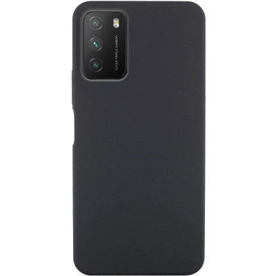 Накладка (з мікрофіброю) Silicone Cover Lakshmi для Xiaomi Poco M3- чорний