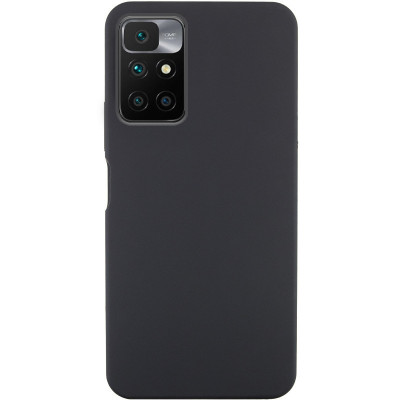 Накладка (з мікрофіброю) Silicone Cover Lakshmi для Xiaomi Redmi 10- чорний