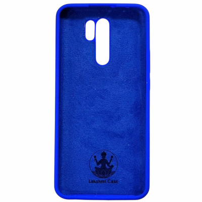 Накладка (з мікрофіброю) Silicone Cover Lakshmi для Xiaomi Redmi 9- ультра-синій