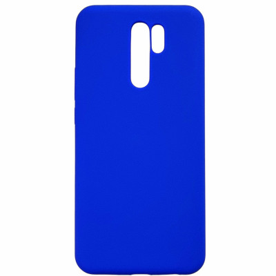 Накладка (з мікрофіброю) Silicone Cover Lakshmi для Xiaomi Redmi 9- ультра-синій