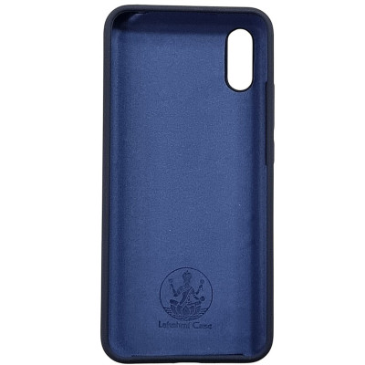 Накладка (з мікрофіброю) Silicone Cover Lakshmi для Xiaomi Redmi 9A- темно-синій
