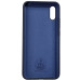 Накладка (з мікрофіброю) Silicone Cover Lakshmi для Xiaomi Redmi 9A- темно-синій