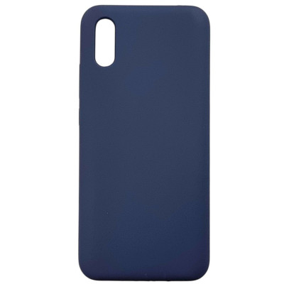 Накладка (з мікрофіброю) Silicone Cover Lakshmi для Xiaomi Redmi 9A- темно-синій