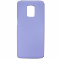 Накладка (з мікрофіброю) Silicone Cover Lakshmi для Xiaomi Redmi Note 9 Pro / Note 9s- бузковий