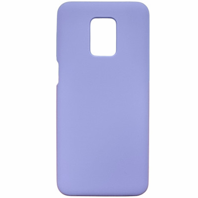 Накладка (з мікрофіброю) Silicone Cover Lakshmi для Xiaomi Redmi Note 9 Pro / Note 9s- бузковий