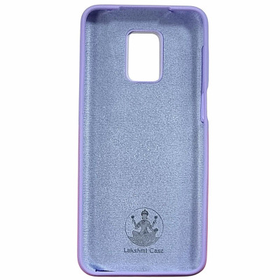 Накладка (з мікрофіброю) Silicone Cover Lakshmi для Xiaomi Redmi Note 9 Pro / Note 9s- бузковий