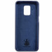 Накладка (з мікрофіброю) Silicone Cover Lakshmi для Xiaomi Redmi Note 9 Pro / Note 9s- темно-синій
