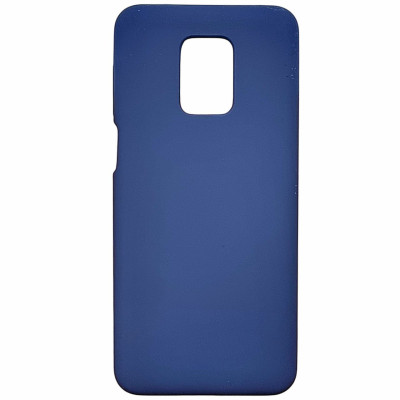 Накладка (з мікрофіброю) Silicone Cover Lakshmi для Xiaomi Redmi Note 9 Pro / Note 9s- темно-синій