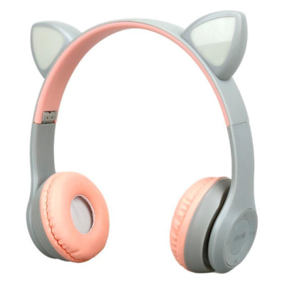 Bluetooth навушники CAT Ear P47M LED (Вушка)- персиковий Bluetooth навушники CAT Ear P47M LED (Вушка)- персиковий
