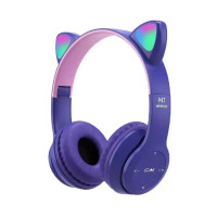 Bluetooth навушники CAT Ear P47M LED (Вушка)- фіолетовий Bluetooth навушники CAT Ear P47M LED (Вушка)- фіолетовий