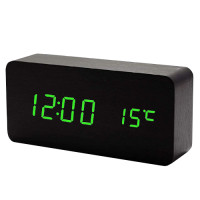Годинник мережевий VST-862-4 зелені написи, (корпус чорний) температура, USB Годинник мережевий VST-862-4 зелені написи, (корпус чорний) температура, USB