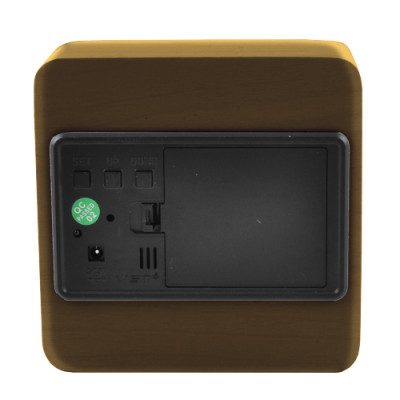 Годинник мережевий VST-872-4, зелені написи, (корпус коричневий) температура, USB Годинник мережевий VST-872-4, зелені написи, (корпус коричневий) температура, USB